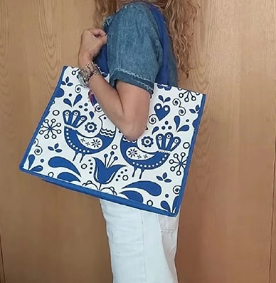 Large Straw Burlap Beach Jute Tote Bags for Women Reusable Handbags