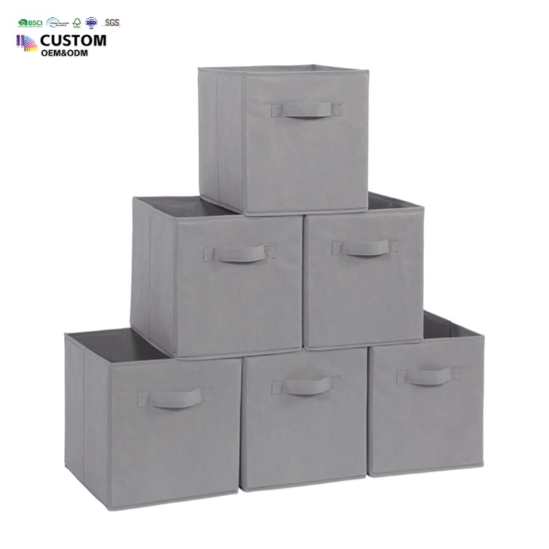 Foldable Storage Boxes,non-woven Fabric 11 Inch Storage Boxes Bins