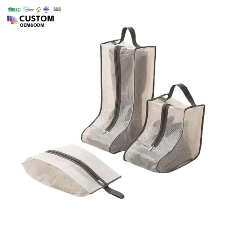 Clear Stackable Storage Shoe Bags Dust Waterproof  for Luggage Packing
