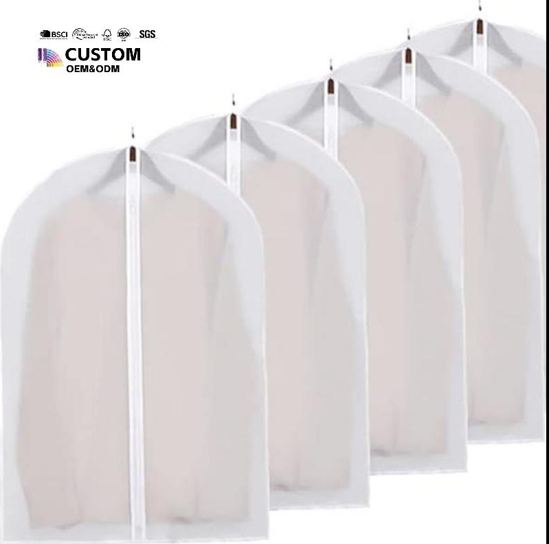 Suit Coat Dust Covers Garment Bag Clothes Dust Cover with Zipper