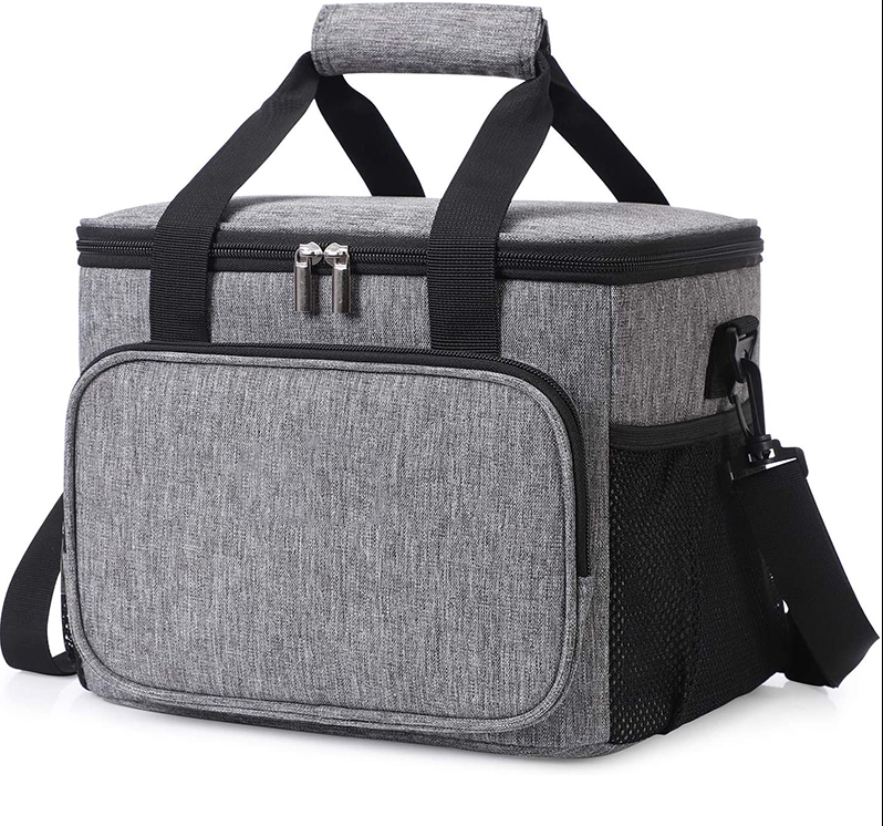 Large Oxford Fabric Insulated Lunch Picnic Cooler Bag Thermal Bag
