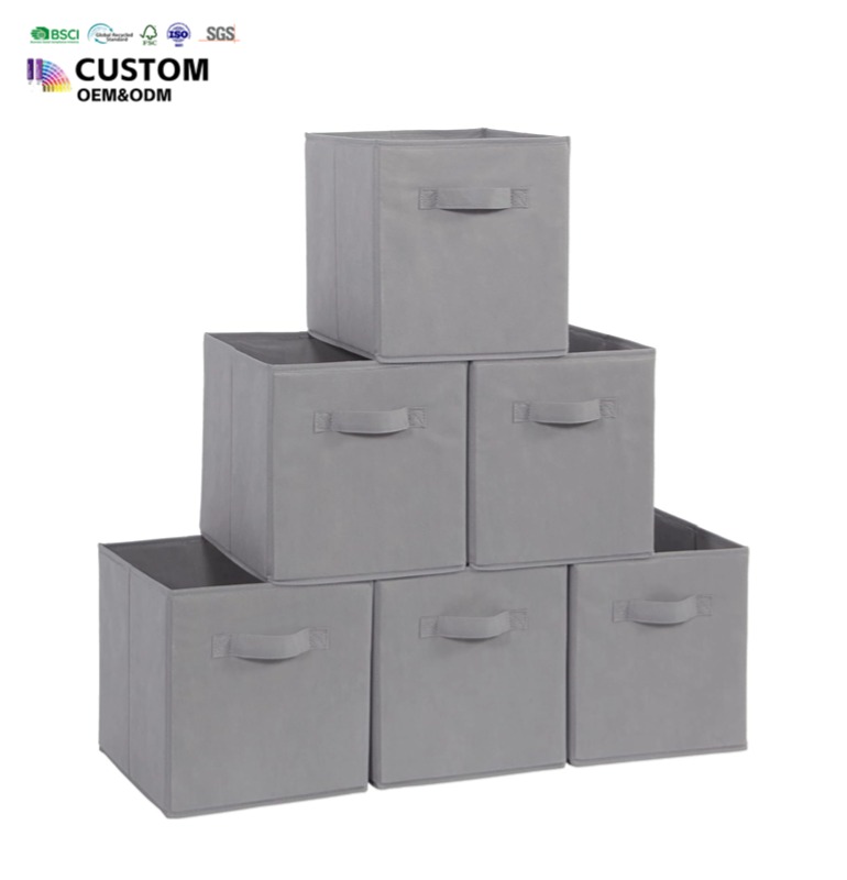 Foldable Storage Boxes,non-woven Fabric 11 Inch Storage Boxes Bins