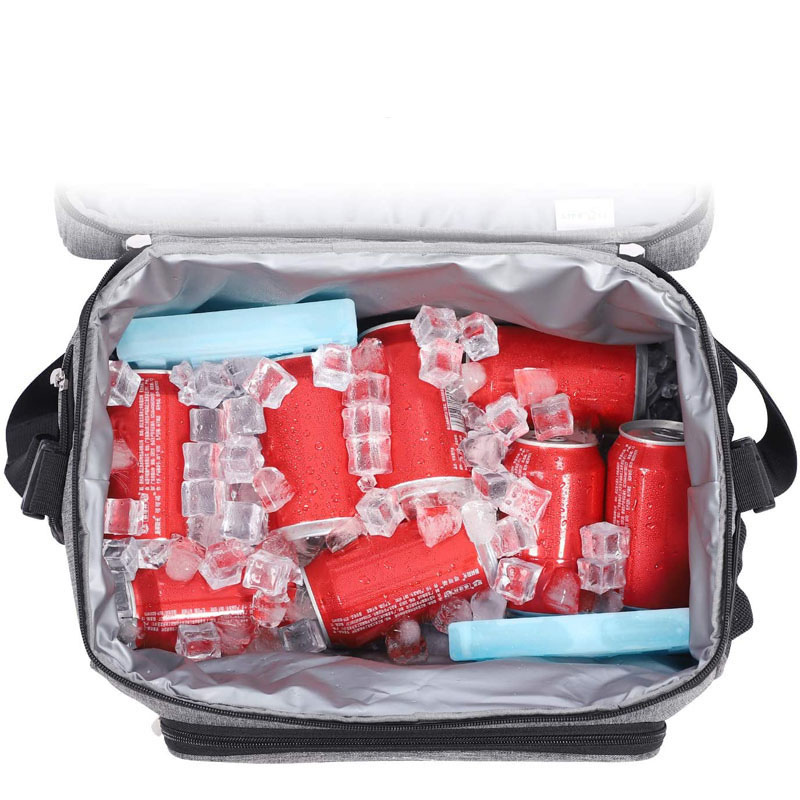 Large Oxford Fabric Insulated Lunch Picnic Cooler Bag Thermal Bag