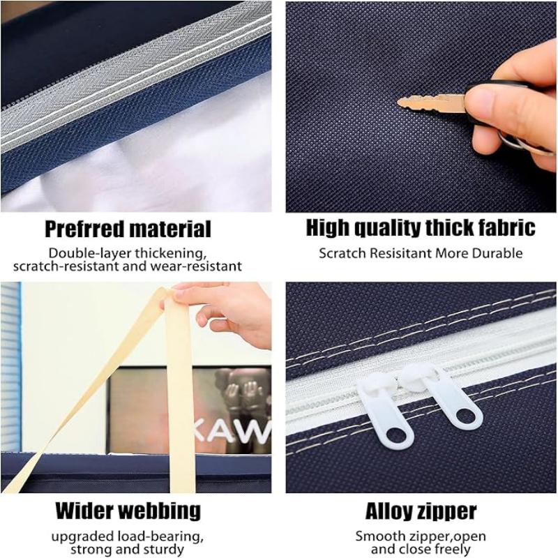 Non Woven Fabric Travel Moving Bags Moving Storage Bags with Zippers