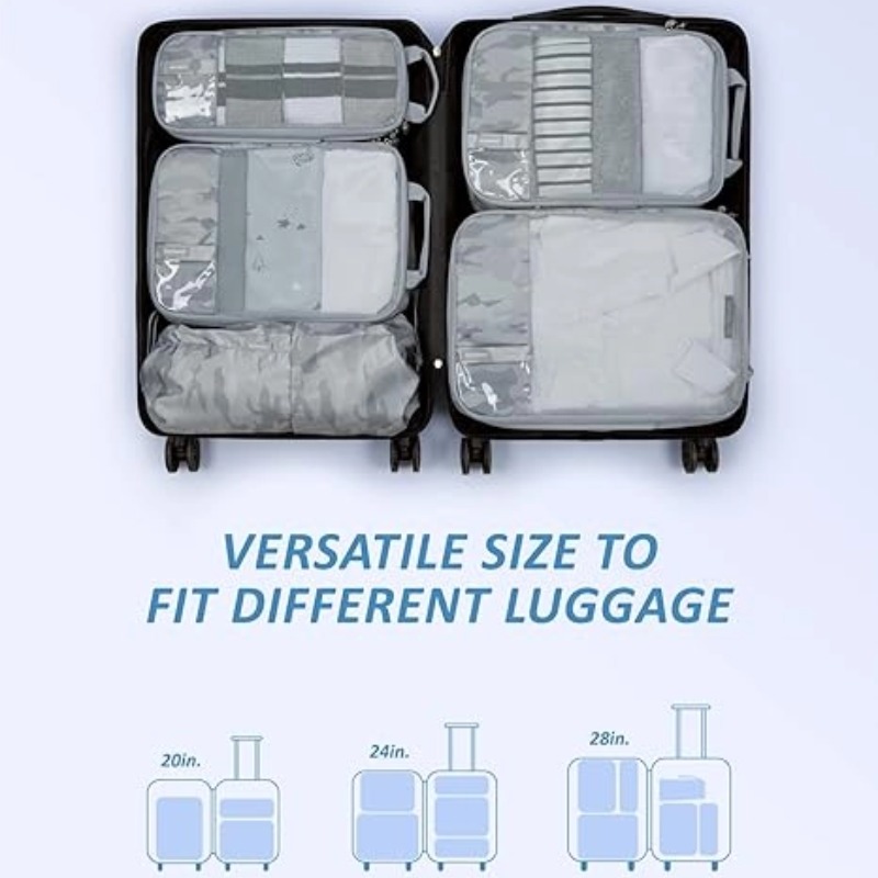 6 Set Compression Packing Storage Bags,Travel Essentials,Luggage bag