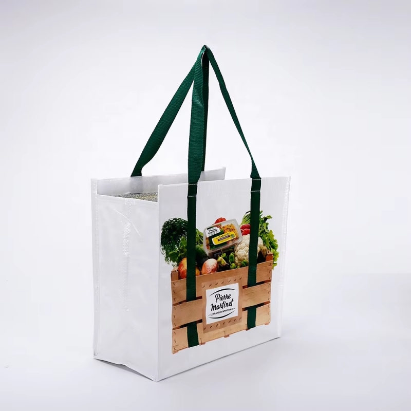 Non Woven Insulated Cooler Picnic Tote Bag Thermal Food Delivery Bag