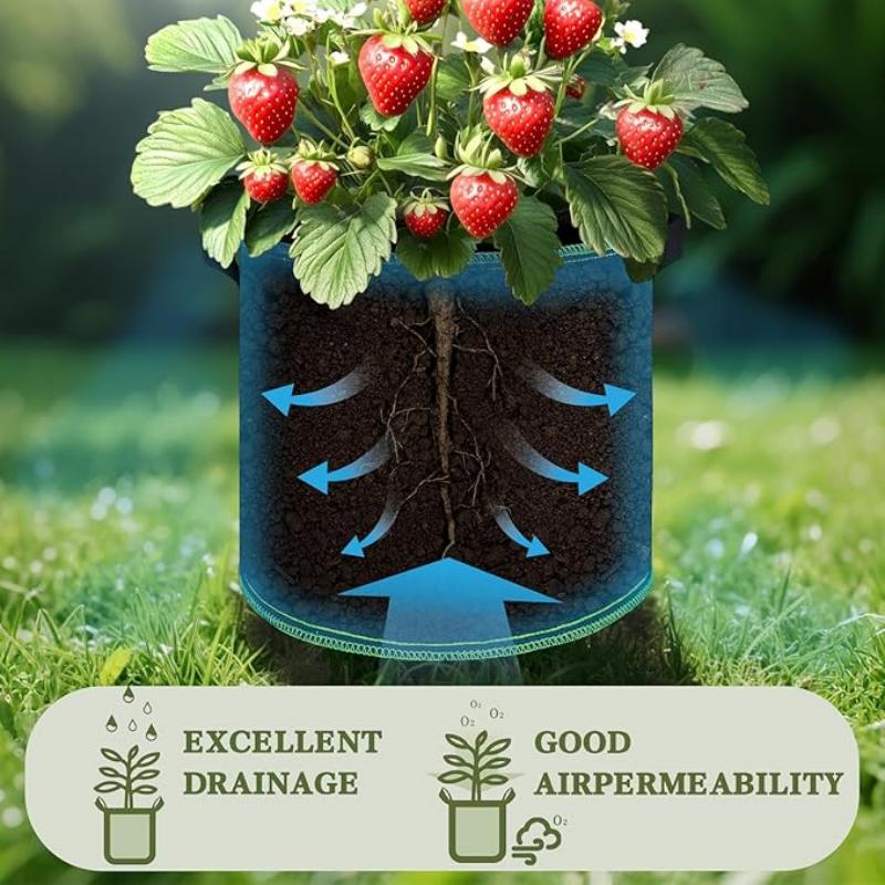 Garden Greenhouse Plant Pots Fabric Potato Grow Bags for Vegetables