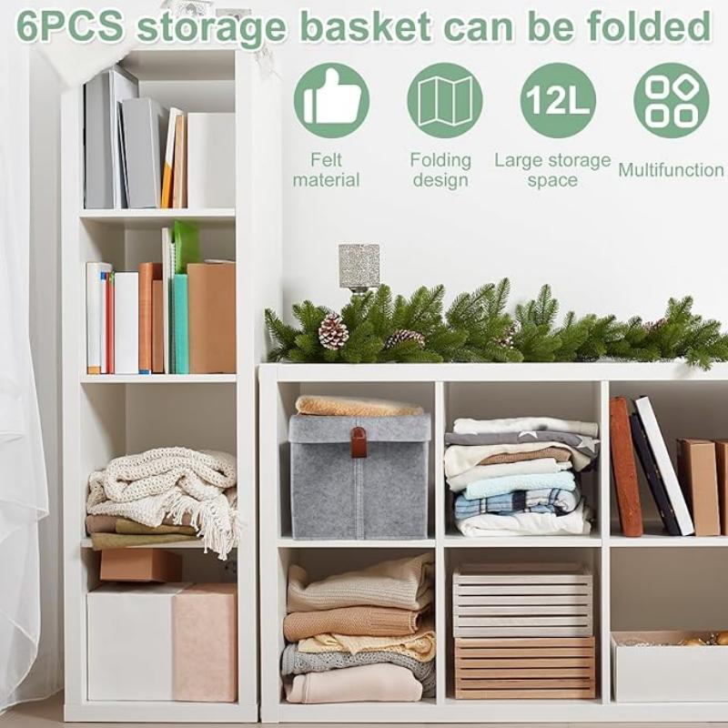 Foldable Felt Toy Cloth Organizers Wardrobe Cube Storage Box