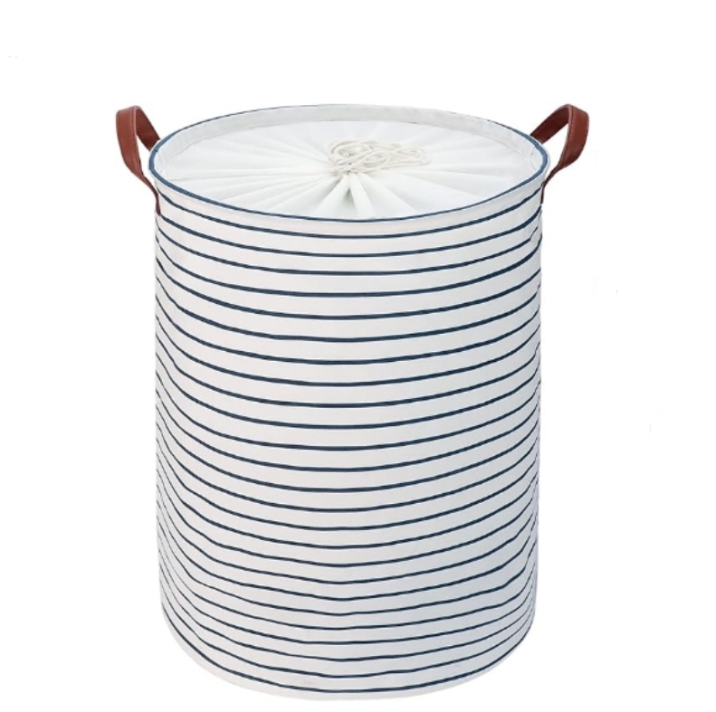Foldable Fabric Dirty Clothes Organizer Laundry Basket with Lid