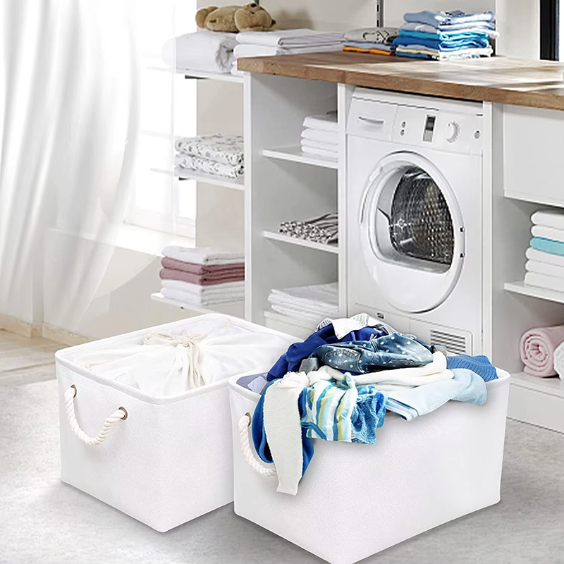 3 Pack Clothes Storage Basket for Bedroom Closet Organizer
