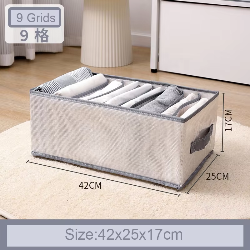 Stackable Closet Organizer Drawer With Dividers Clothes Storage Box