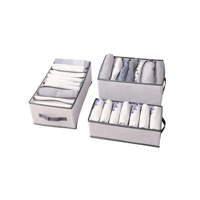 Stackable Closet Organizer Drawer With Dividers Clothes Storage Box