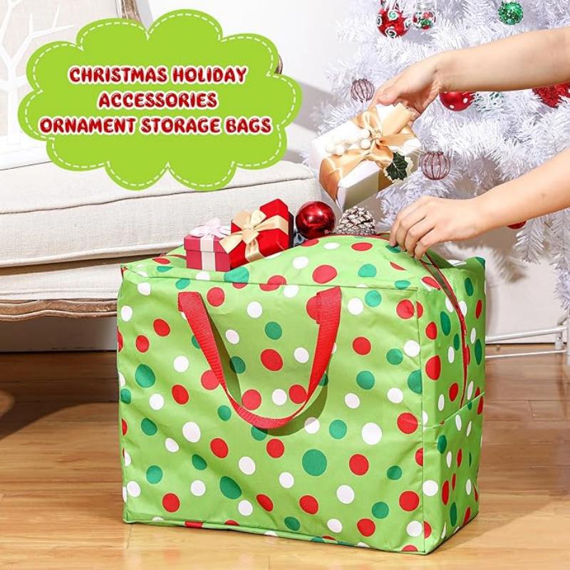Moving Bag Christmas Ornament Organizer Doll Storage Bags with Handle