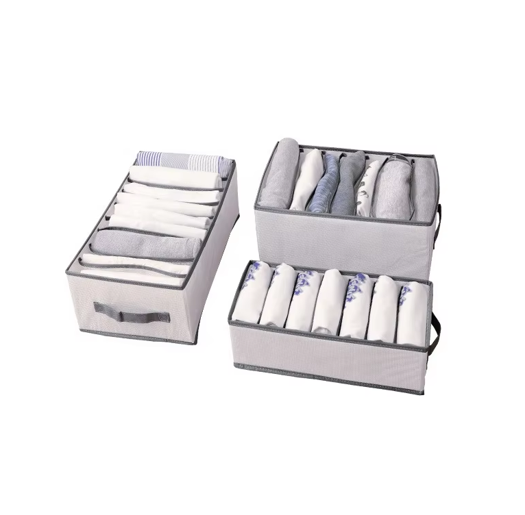 Stackable Closet Organizer Drawer With Dividers Clothes Storage Box