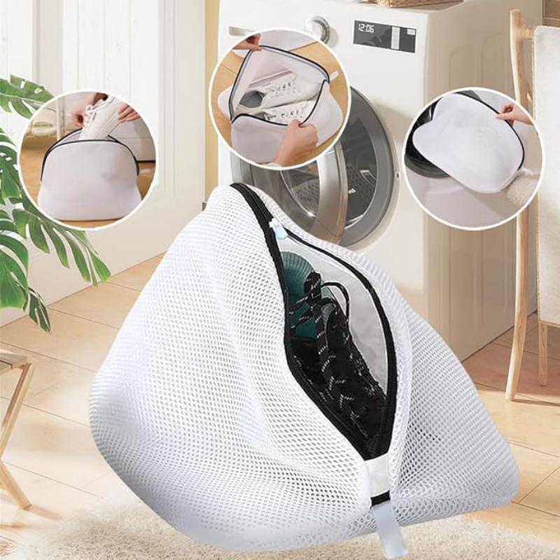 Reusable Laundry Bag Shoe Washing Machine Bag with Zipper