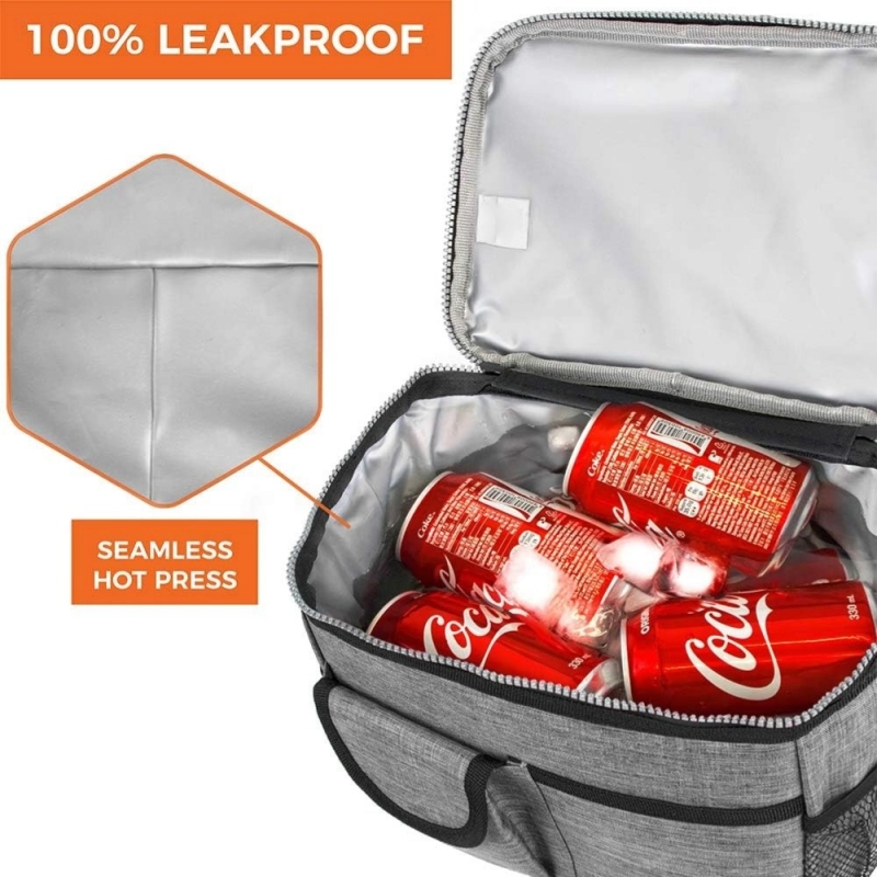 Lunch Box Insulated Cooler Bag Soft with Two Handles and a Shoulder Strap