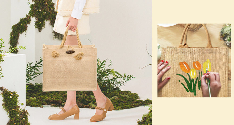 Lifestyle bag Usage jute shopping bag
