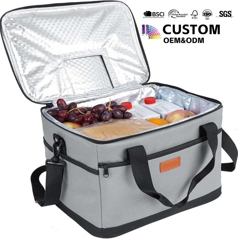 Waterproof Portable Large Picnic Insulated Cooler Lunch Bag with Logo