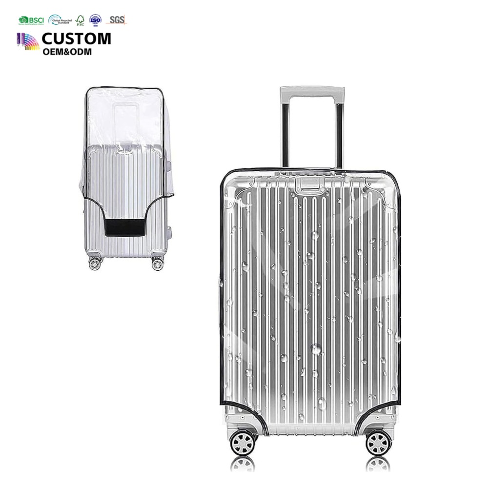 Waterproof PVC Clear Luggage Cover Protector for 18-32 Inch Suitcases