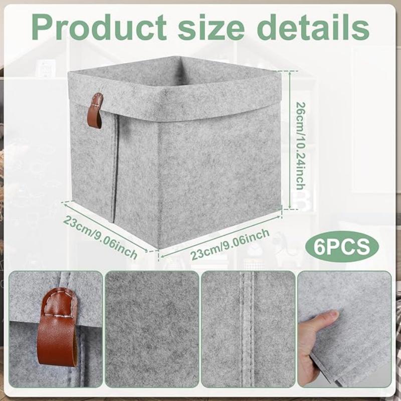 Foldable Felt Toy Cloth Organizers Wardrobe Cube Storage Box
