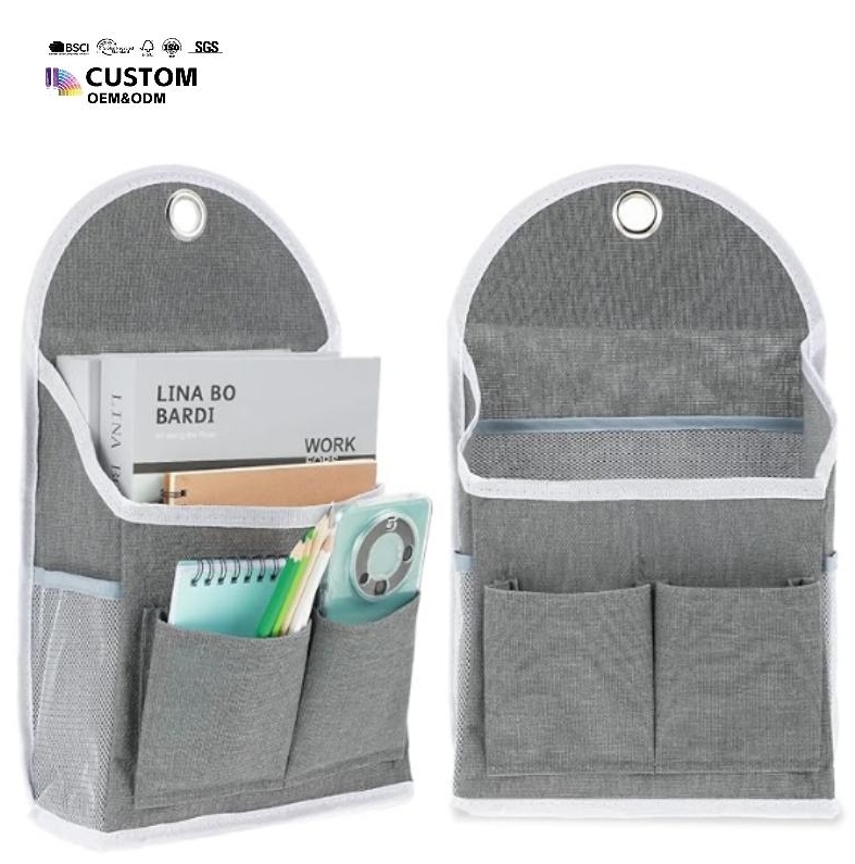 Fabric Storage Bag Door Wall Hanging Organizer with Pockets