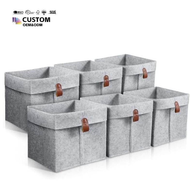 Foldable Felt Toy Cloth Organizers Wardrobe Cube Storage Box