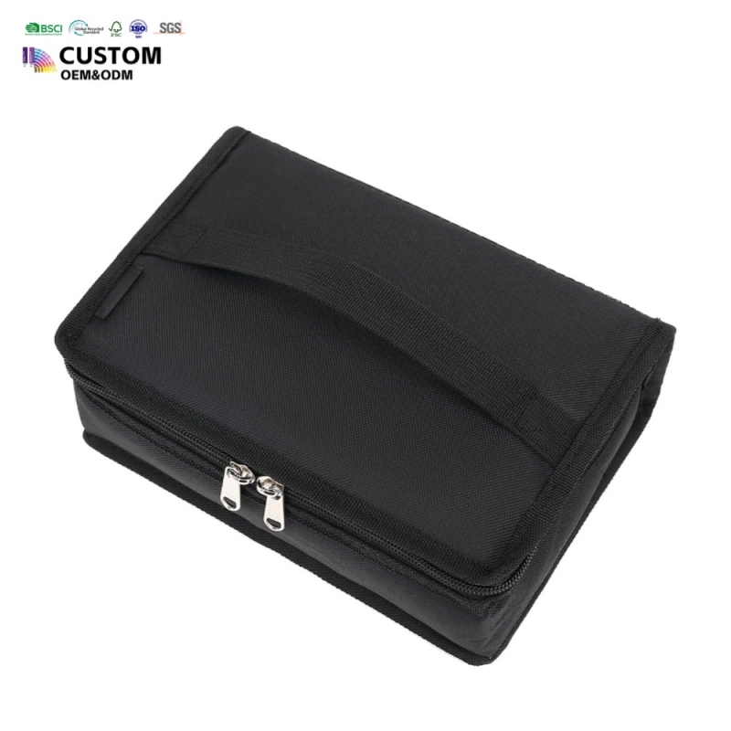 Small Flat Cooler Bags Mini Lunch Bags with Letter Pattern for Food