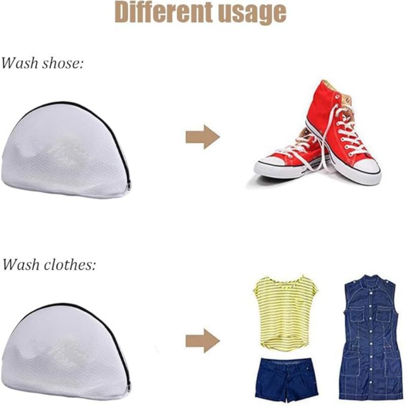 Reusable Laundry Bag Shoe Washing Machine Bag with Zipper