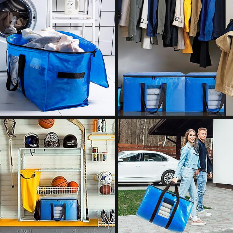 Moving bag with PVC window 