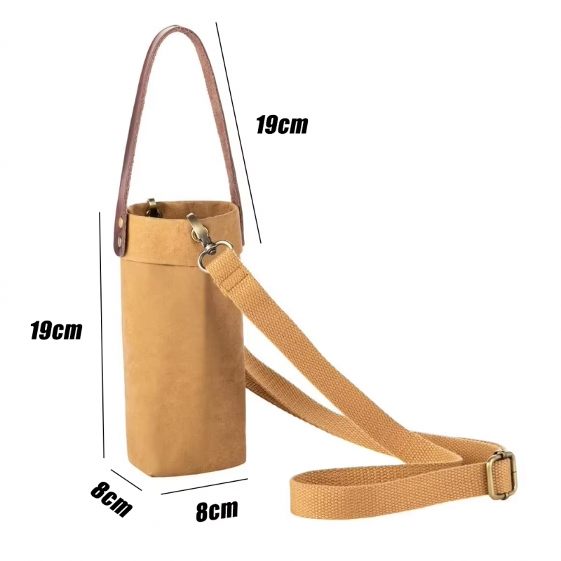 Tyvek Water Bottle Holder Kraft Waterproof Paper Water Bottle Holder