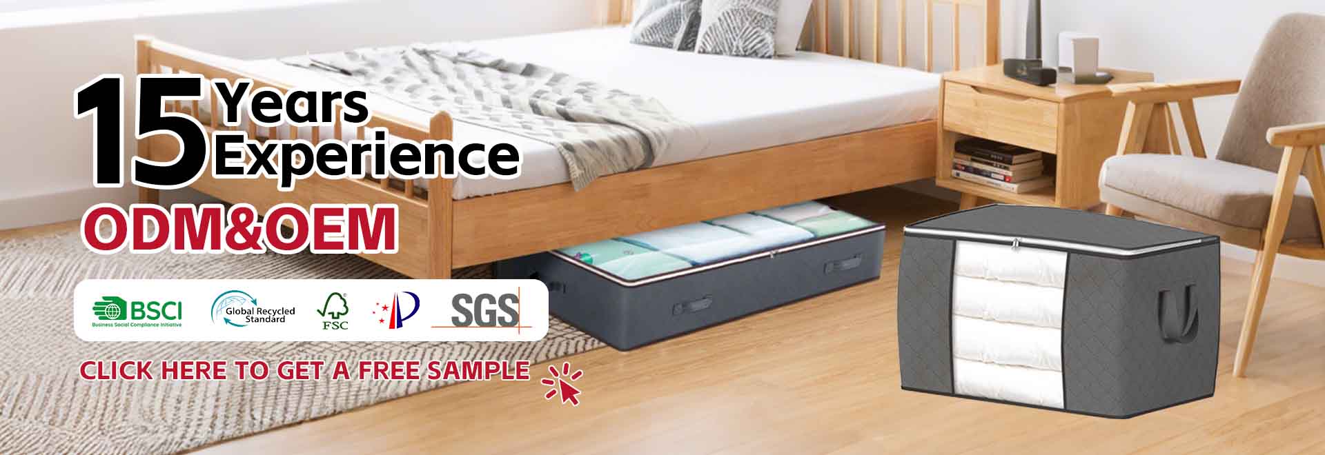 Large-capacity/under-bed storage box