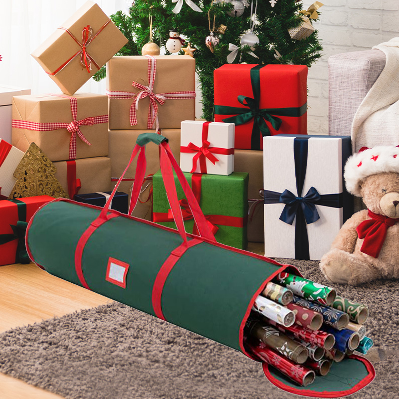 christmas wrapping paper storage