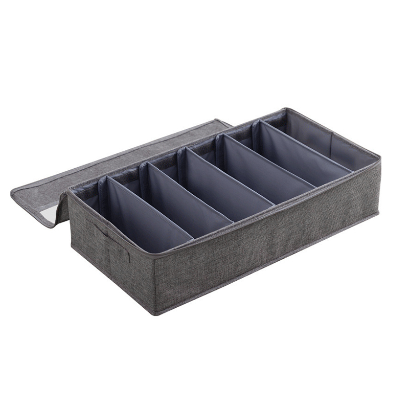 Foldable fabric storage box