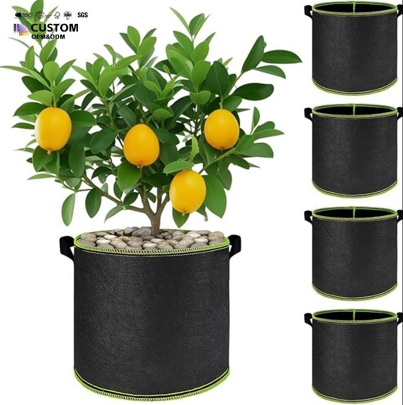 Garden Greenhouse Plant Pots Fabric Potato Grow Bags for Vegetables