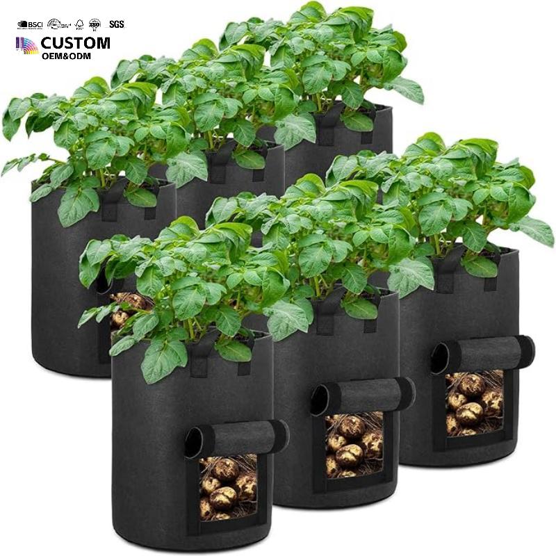 10 Gallon Fabric Garden Vegetable Planting Pot Potato Plant Grow Bags