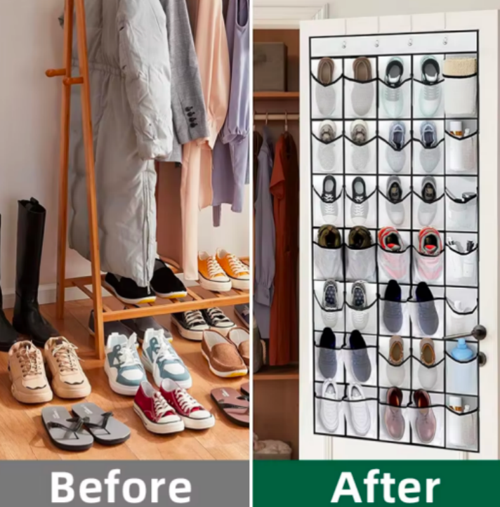 35-Pocket Over the Door Mesh Organizer – Wholesale Shoe & Storage Solution